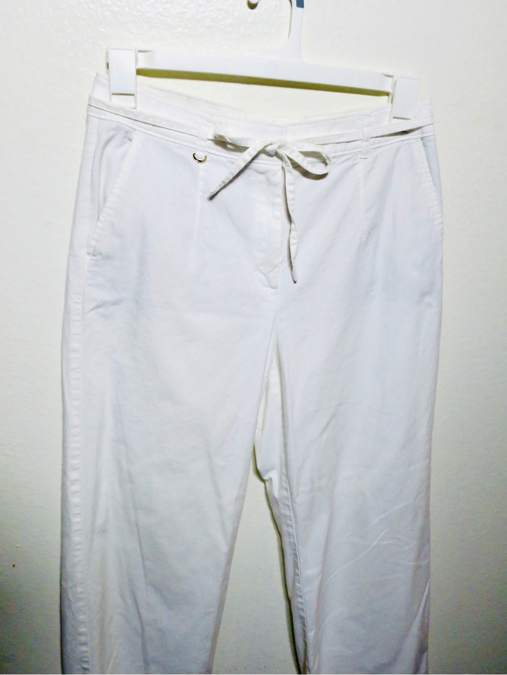 LOFT Classic White Drawstring Women's Pants SZ 6